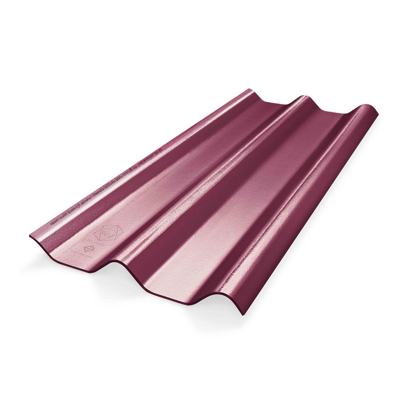 ลอนคู่ไฮบริด 50x120x0.55 ม่วงประกายมุก