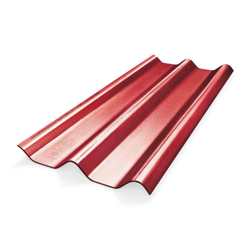 ลอนคู่ไฮบริด 50x150x0.55 แดงประกายมุก