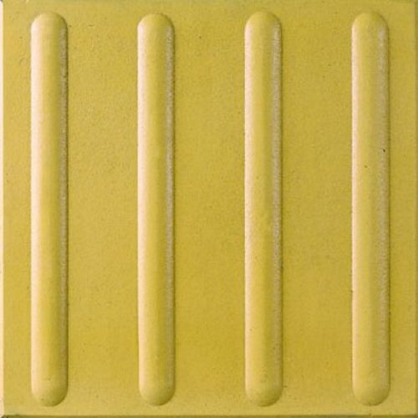 บล็อกนำทาง เอสซีจี ลายแบบแถบ 40x40x3.5 ซม. สีเหลือง