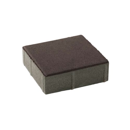 ศิลาเหลี่ยมขนาด 20 X 20 X 6 ซม  สีน้ำตาลเข้ม