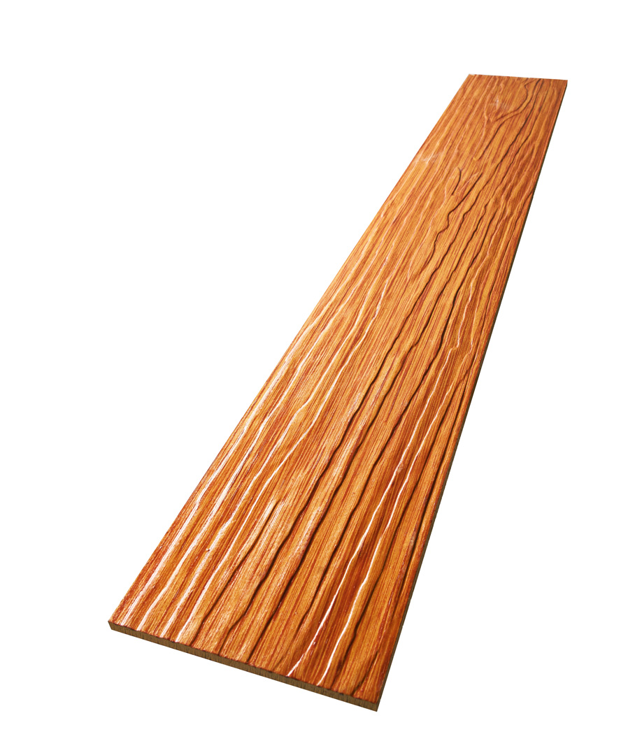 ไม้ฝา เอสซีจี สักทองประกายเงา คูลพลัส 15x300x0.8 ซม. 